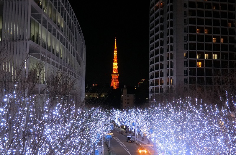 けやき坂ライトアップ 東京タワー